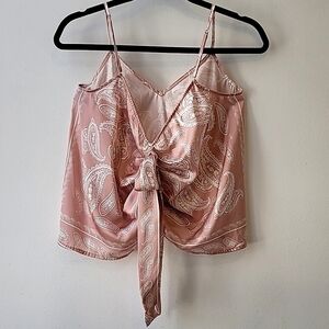 Lamarque  satin tie front  camisole